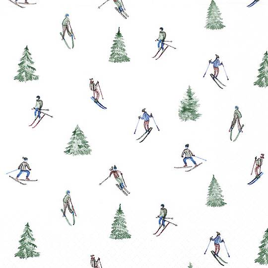 Paper Napkins 33cm, Skiing *ETA Nov